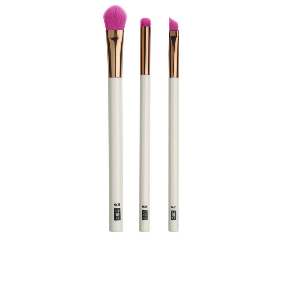 UBU - URBAN BEAUTY UNITED SMOKE EYE BRUSH EYE BRUSHES LOT 3 pz