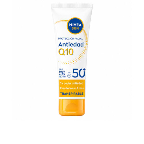 NIVEA SUN Q10 Gezicht Zonnebrand SPF50+ | Unisex 40ml | Anti-Aging
