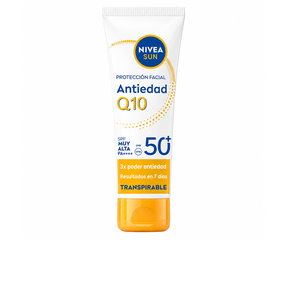 NIVEA SUN Q10 Gezicht Zonnebrand SPF50+ | Unisex 40ml | Anti-Aging
