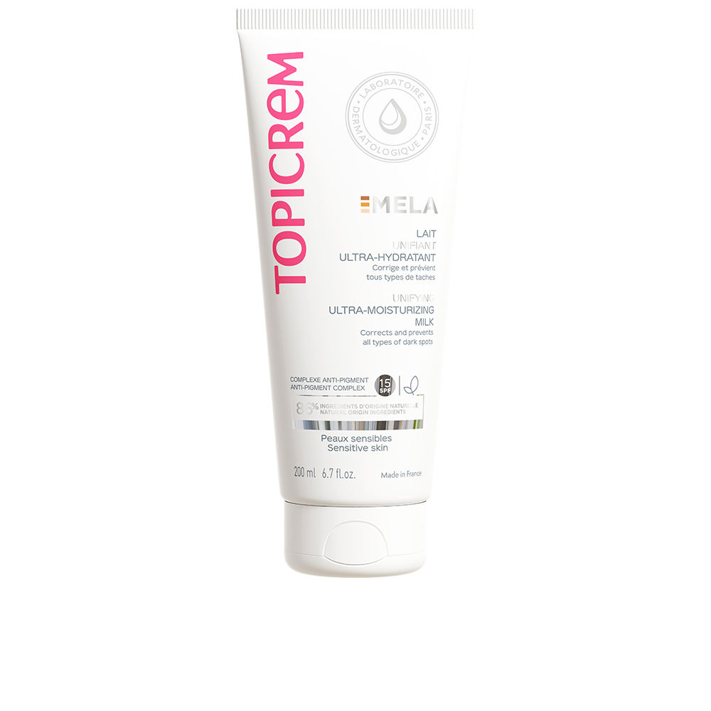 Topicrem MELA ultra-moisturizing unifying body milk SPF15+ 200 ml