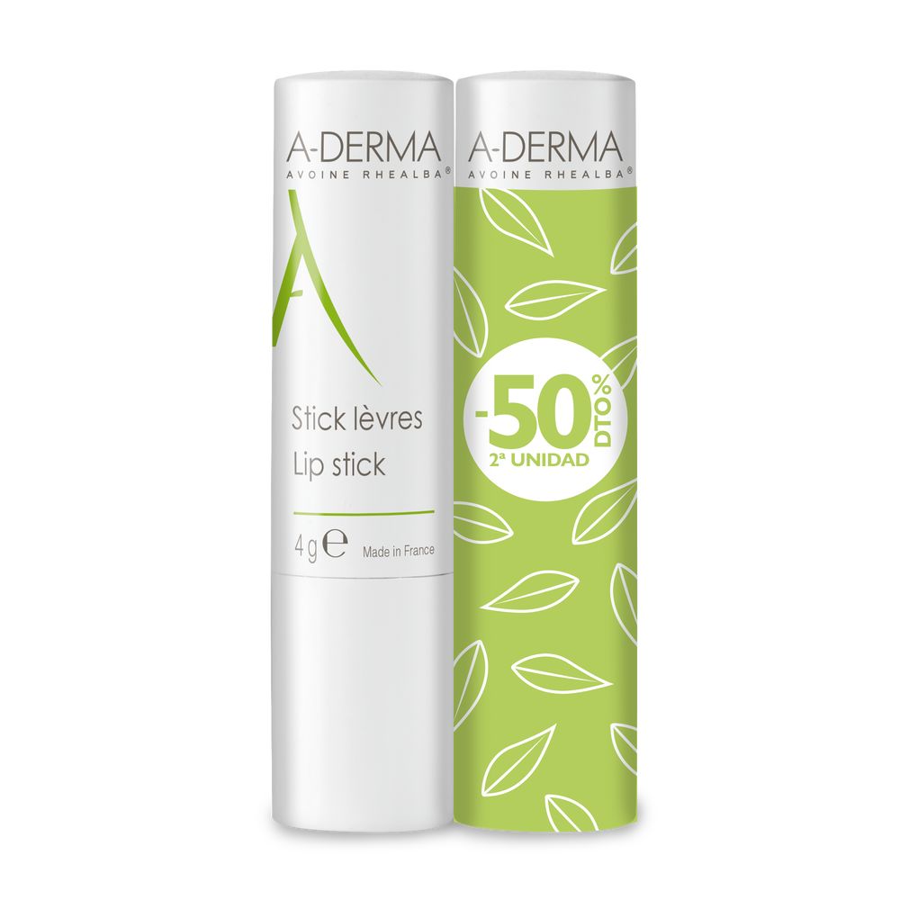 A-DERMA Lip stick pack 2 x 4 gr