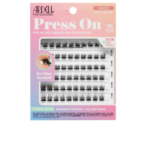 ARDELL PRESS ON pre-glued underlash extensions #naked soft volume 60 u
