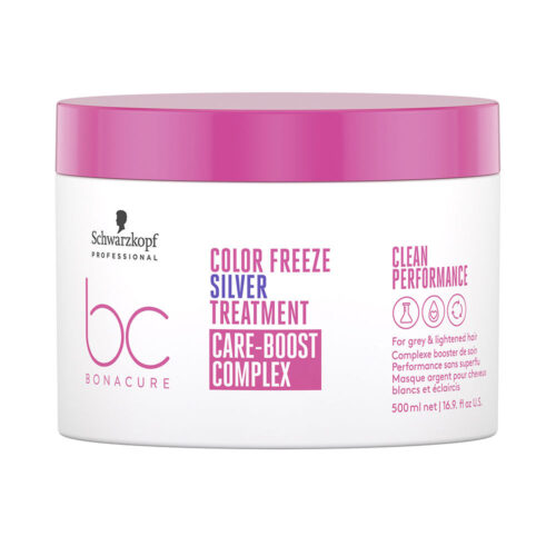 Schwarzkopf BC Color Freeze Silver Haarbehandeling | Unisex 500ml Gekleurd Haar | Neutraliserend Kleurbehoud