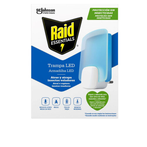RAID LED Insect Trap Light, Insecticide-Free Device + 2 Refills