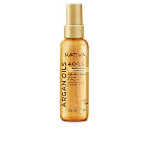 Kativa Argan 4 Oils Haarolie | Unisex 100ml | Reparerend Arganolie