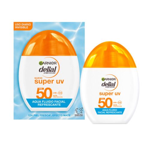 GARNIER DELIAL SUPER UV aqua refreshing facial fluid SPF50 40 ml