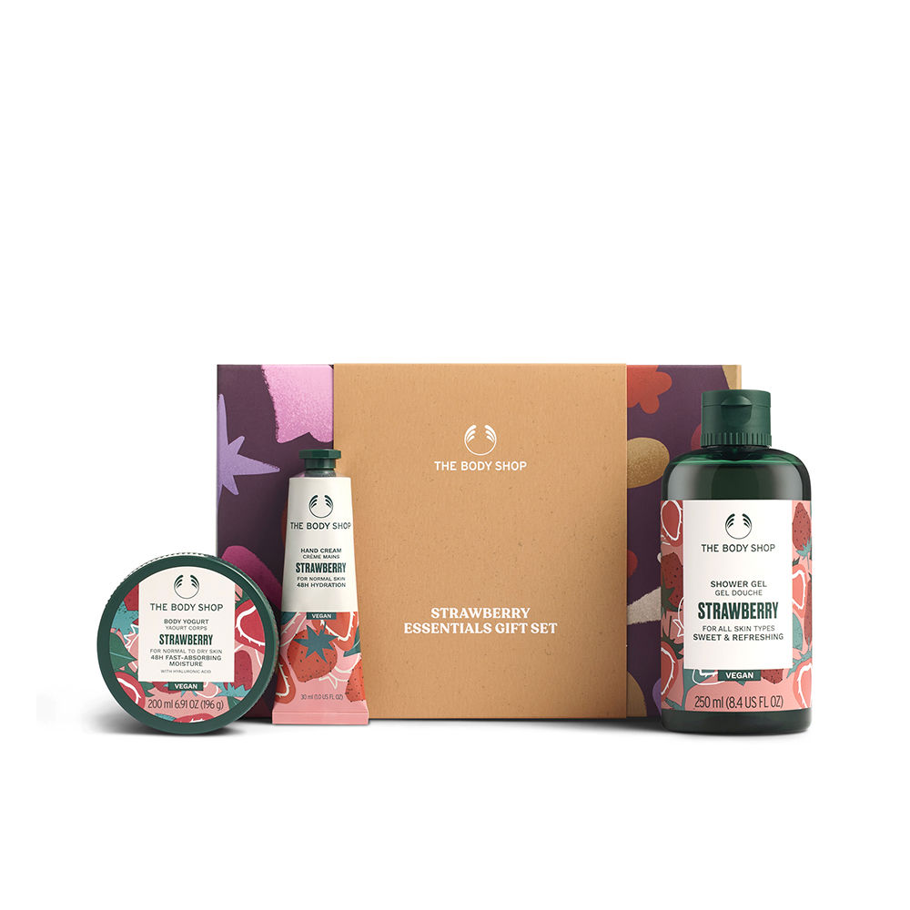 THE BODY SHOP SMALL STRAWBERRY 3-PIECE SET