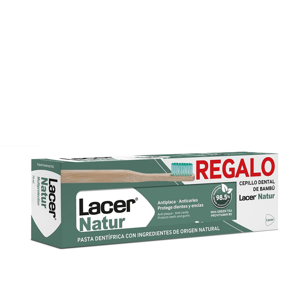 LACER NATUR TOOTHPASTE + TOOTHBRUSH 2 PACK
