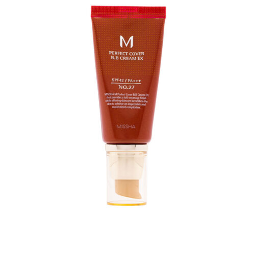 Missha M Perfect Cover BB Cream Ex | Dames 50ml SPF42 #27 Honey Beige | Hydraterend Volle Dekking
