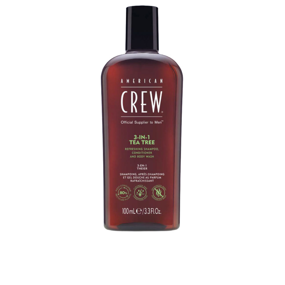 AMERICAN CREW TEA TREE 3 in 1 shampoo, conditioner and body wash 100 ml