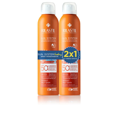 RILASTIL SUN SYSTEM 50+ BABY SPRAY TRANSPARENTE PACK 2 x 200 ml