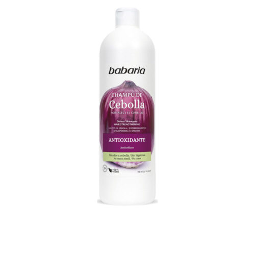 Babaria Onion Antioxidant Shampoo | Unisex 600ml Alle Haartypes | Haarversterkend Kleurbehoud