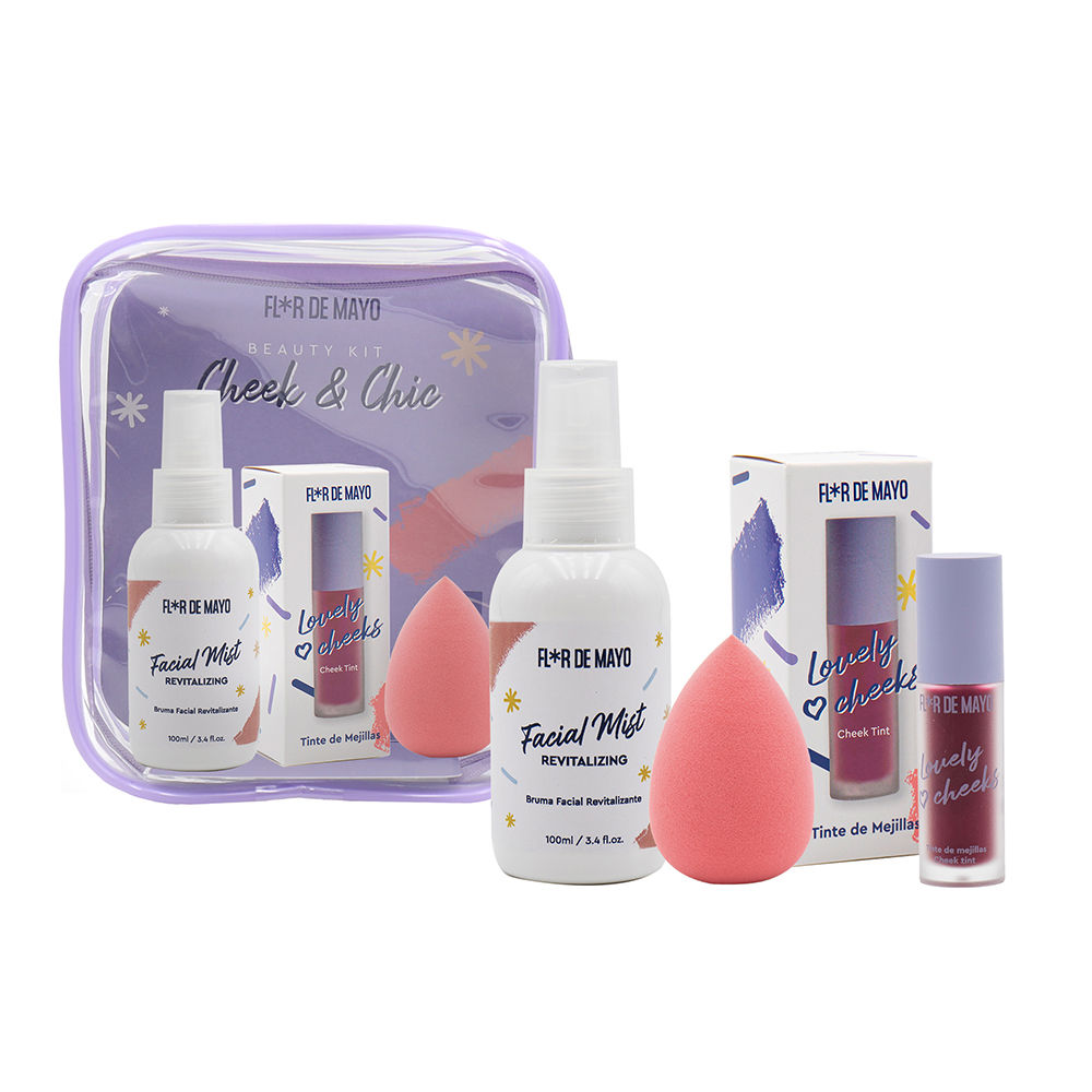 FLOR DE MAYO BEAUTY KIT CHEEK & CHIC CASE 4 pcs