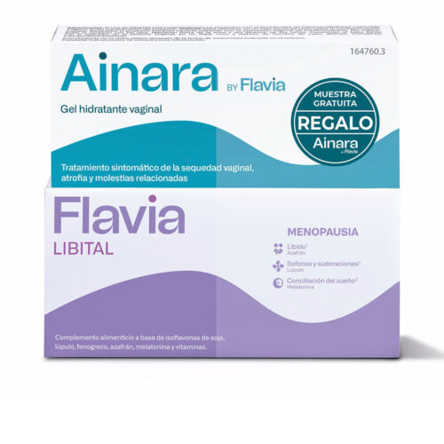 Flavia Libital + Ainara Menopauze Cadeauset Dames | 2 Stuks | Saffraan Libido Ondersteuning