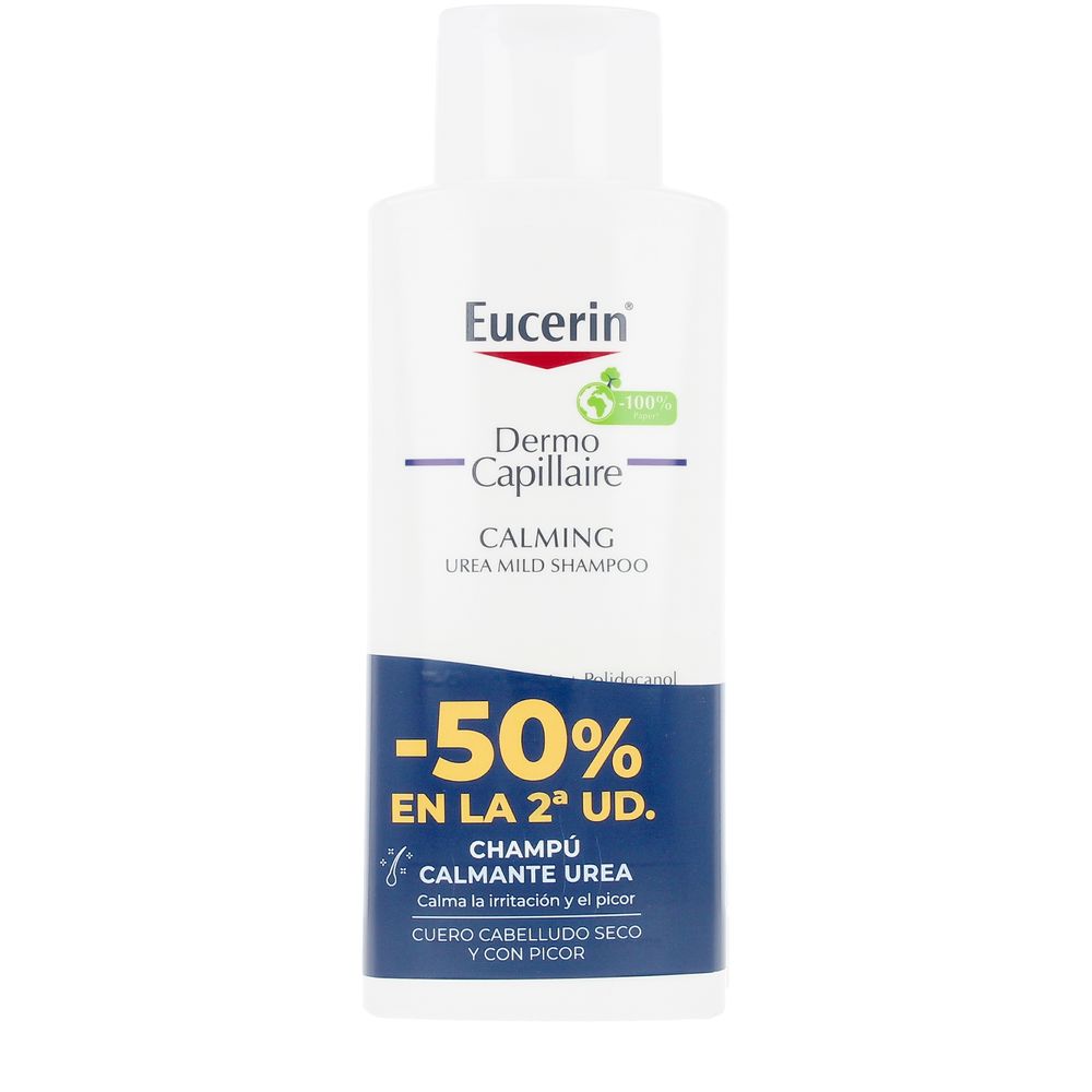 EUCERIN DERMO CAPILLAIRE soothing urea shampoo pack of 2 x 250 ml