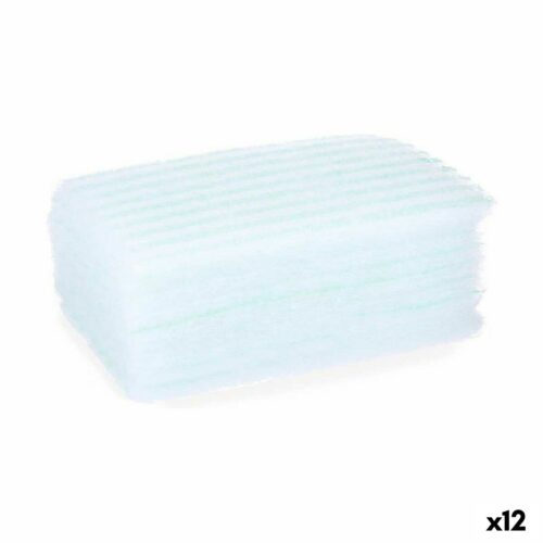 Lichaamsspons Berilo Blauw Wit 19,5 x 12 x 1,5 cm Zeep (12 Stuks)