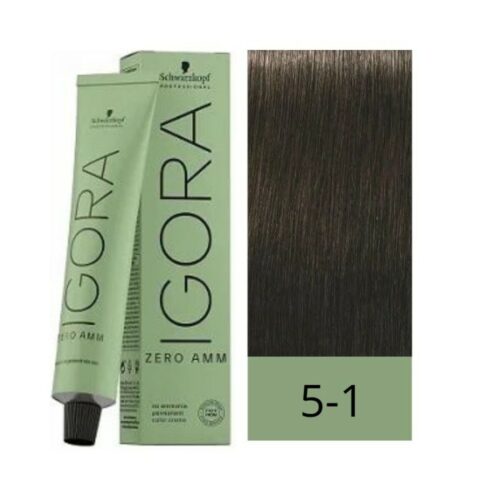 Permanente Kleur Schwarzkopf Igora Zero Amm Nº 5-1 Licht essen kastanje 60 ml