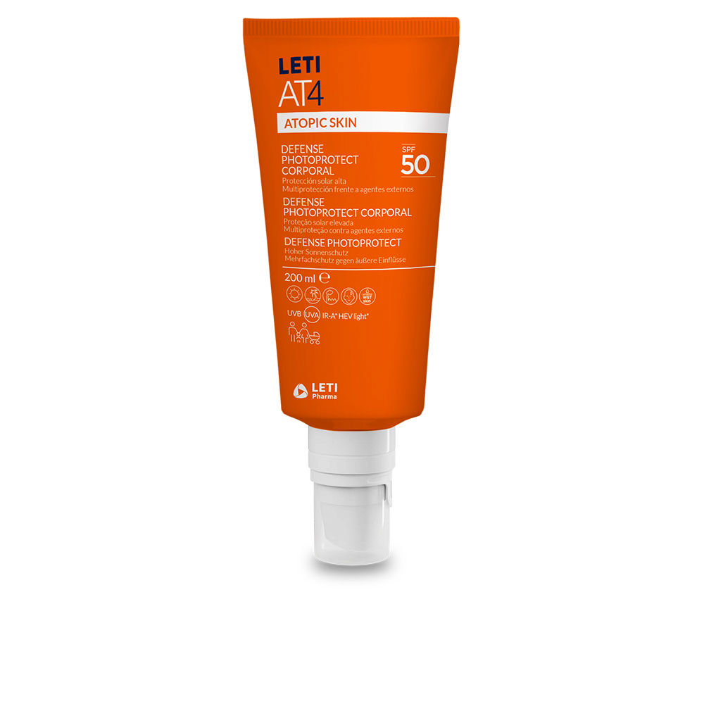 LETI PHARMA LETIAT4 ATOPIC SKIN defense photoprotect body SPF50 200 ml