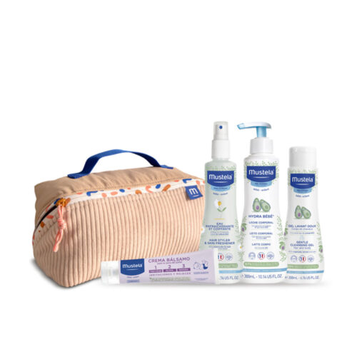 MUSTELA BABY-CHILD CLAY VANITY TOILETRY CASE 5 pc