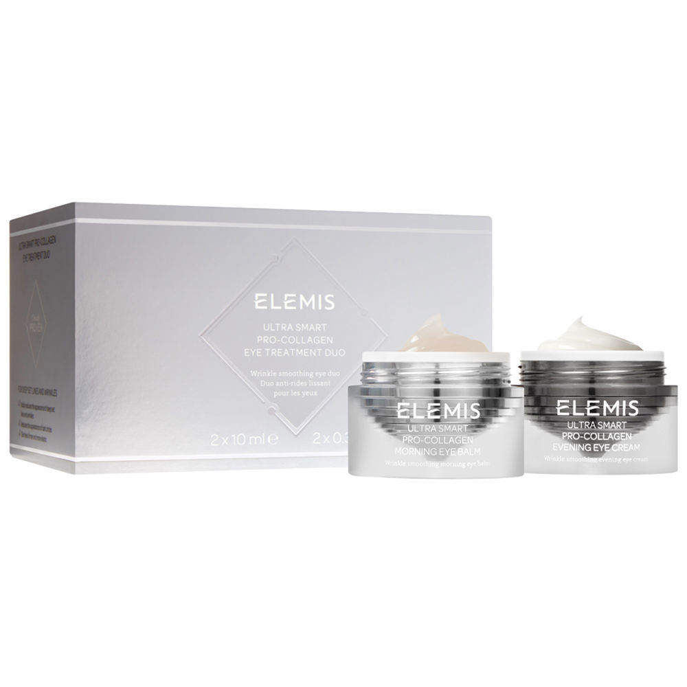 ELEMIS ULTRA SMART PRO-COLLAGEN EVENING EYE CREAM DUO LOT 2 pz