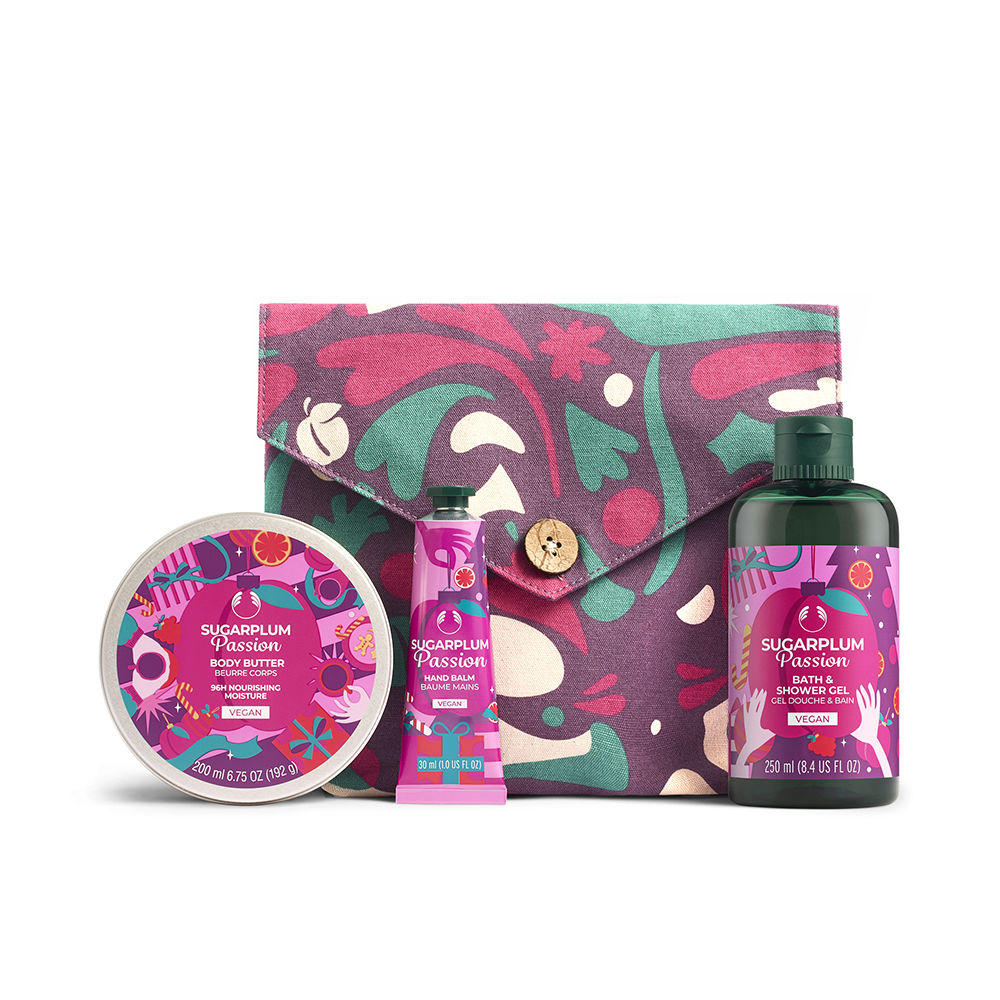 THE BODY SHOP ESSENTIALS SUGARPLUM PASSION CASE 4 pcs
