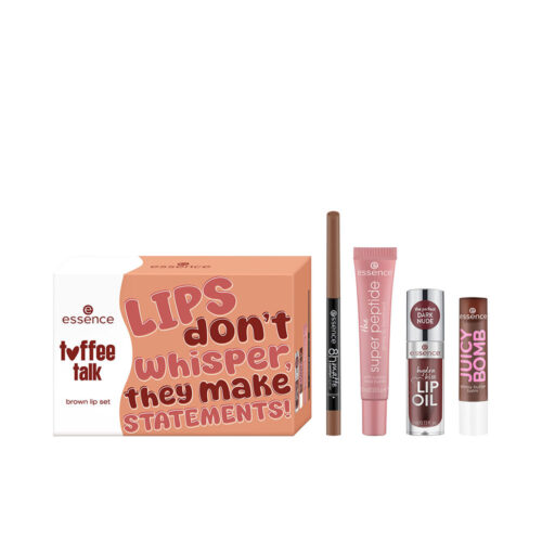 ESSENCE TOFFEE TALK BROWN LIP CASE 4 pcs