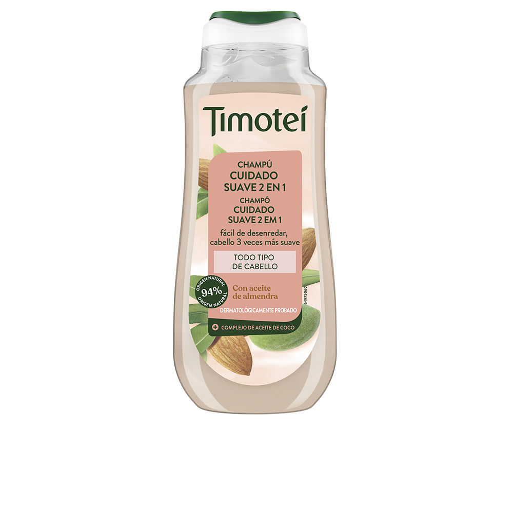 TIMOTEI Gentle Care 2-in-1 Shampoo with Almond and Coconut Oil for All Hair Types 300 ml