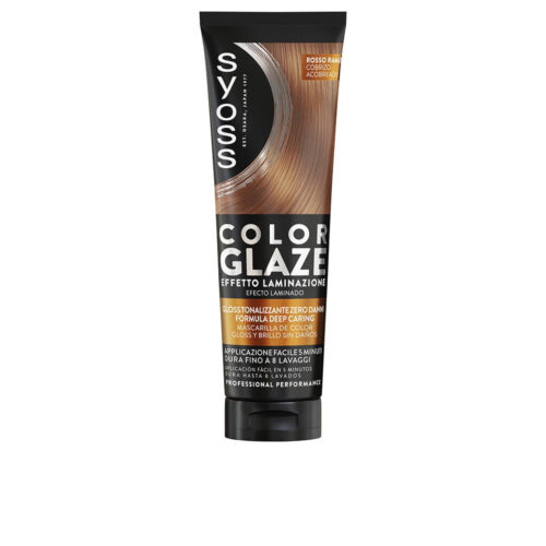 SYOSS COLOR GLAZE mattifying color mask with laminated effect #Copper 130 ml