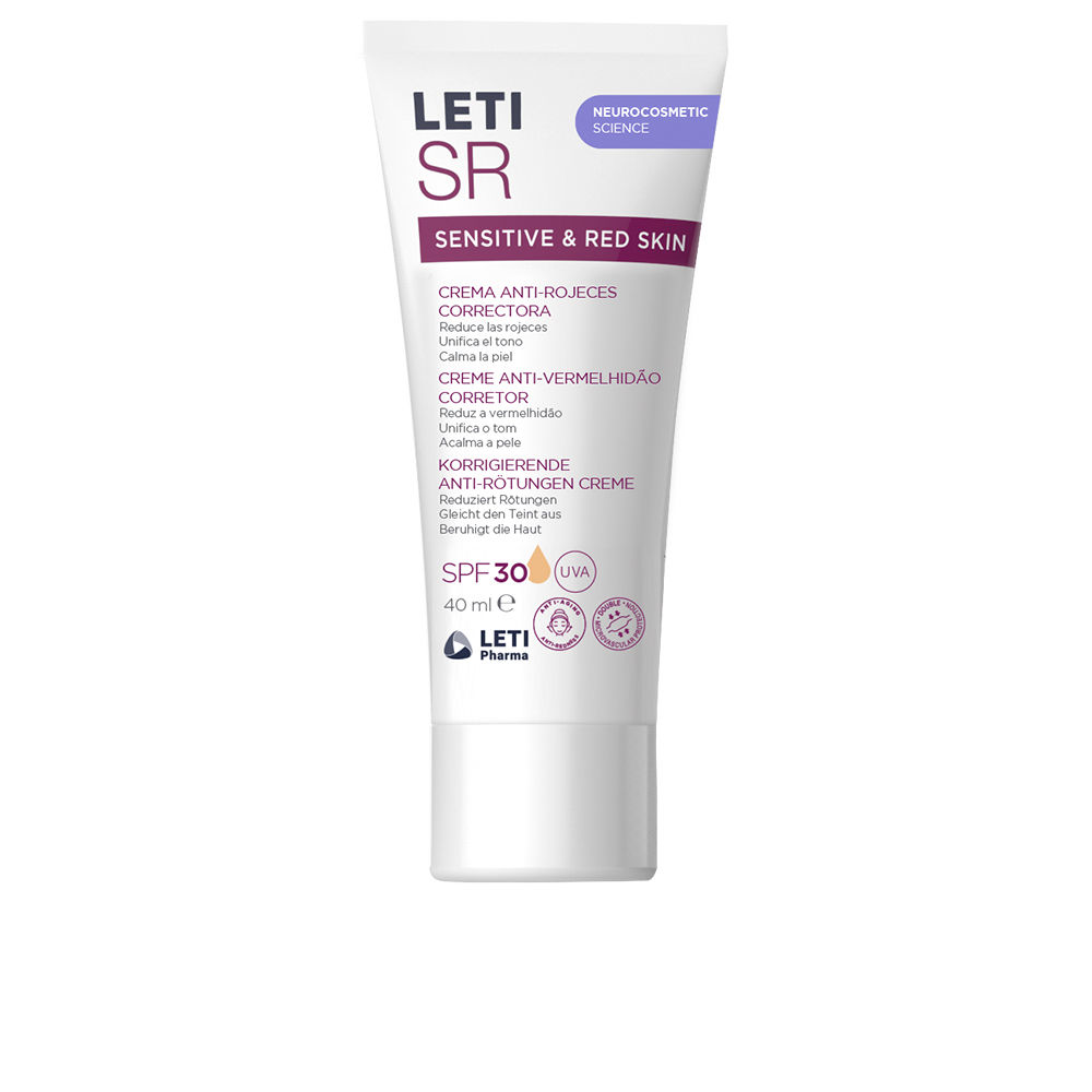 LETI PHARMA LETISR SENSITIVE & RED SKIN corrective anti-redness cream SPF30 40 ml