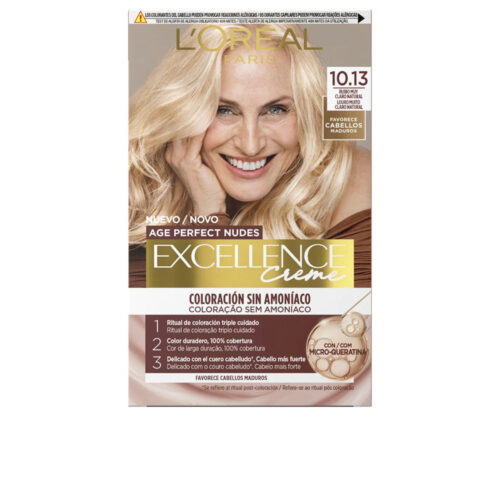L'ORÉAL PARIS EXCELLENCE CREME ammonia-free hair color with micro-keratin #10.13-Very Light Natural Blonde 1 unit