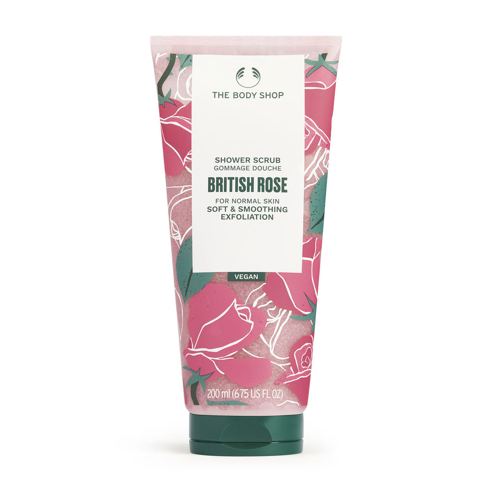 THE BODY SHOP BRITISH ROSE shower scrub 200 ml