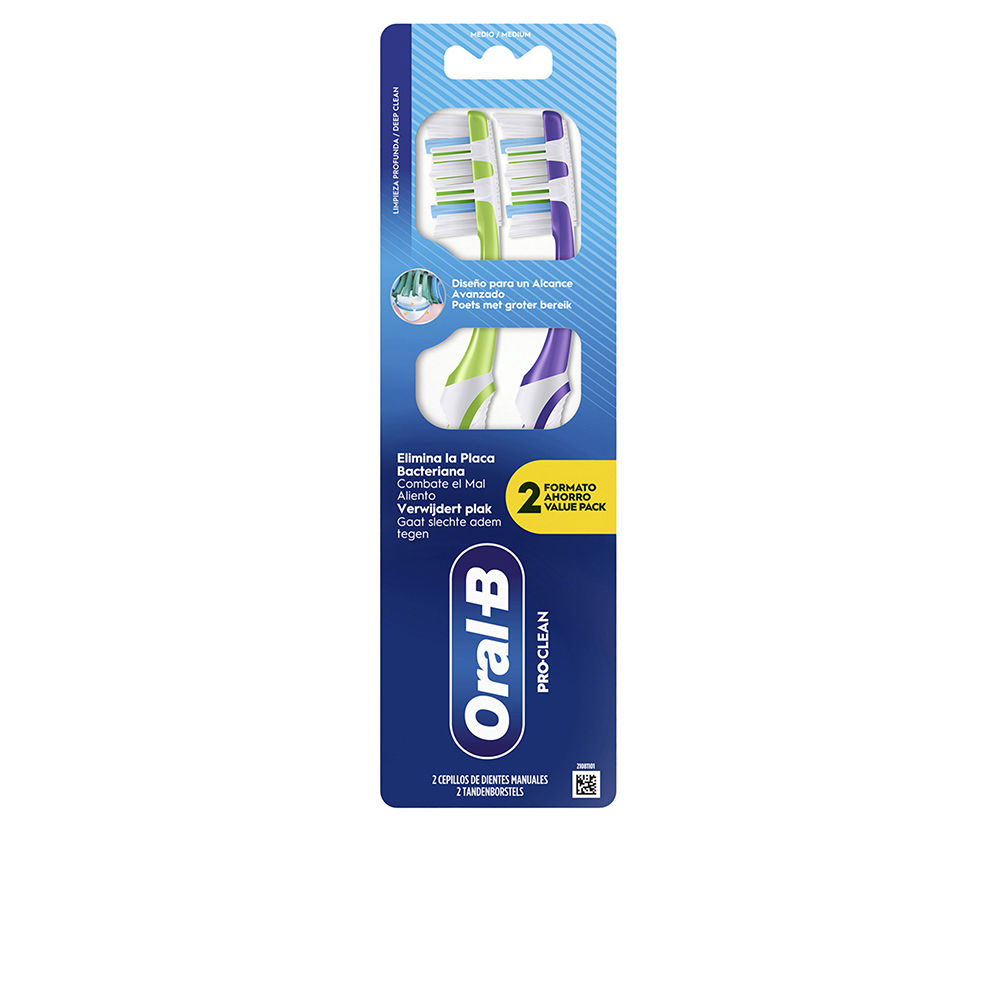 ORAL-B PROCLEAN PLAQUE REMOVER toothbrush 40 #medium 2 units