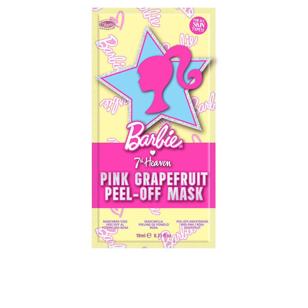 7TH HEAVEN BARBIE peel-off face mask pink grapefruit 10 ml