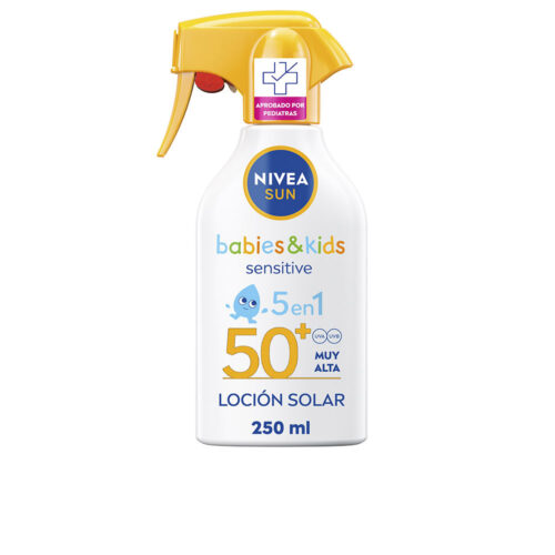 Nivea Sun Babies & Kids Sensitive Protect Zonnebrand SPF50+ | Kinderen 250ml | Waterbestendig Parfumvrij
