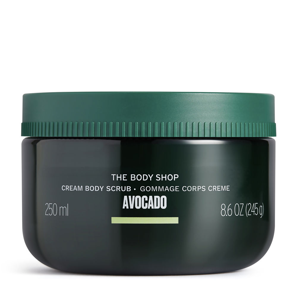 The Body Shop Avocado Body Scrub Dames | 250ml Droge Huid | Exfoliërend Voedend