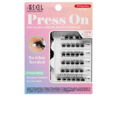 ARDELL PRESS ON pre-glued underlash extensions #wispies volume 30 u
