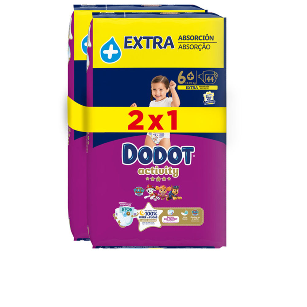 DODOT ACTIVITY EXTRA size 6 diapers 17-28 kg 88 units