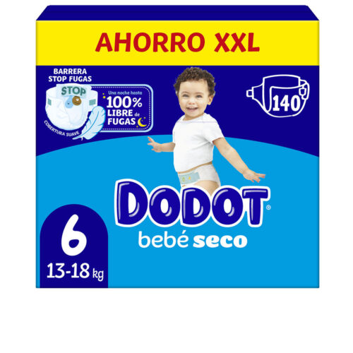 DODOT STAGES XXL size 6 diapers 13-18 kg 140 units