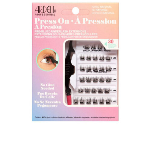 ARDELL PRESS ON pre-glued underlash extensions #naked natural 30 u