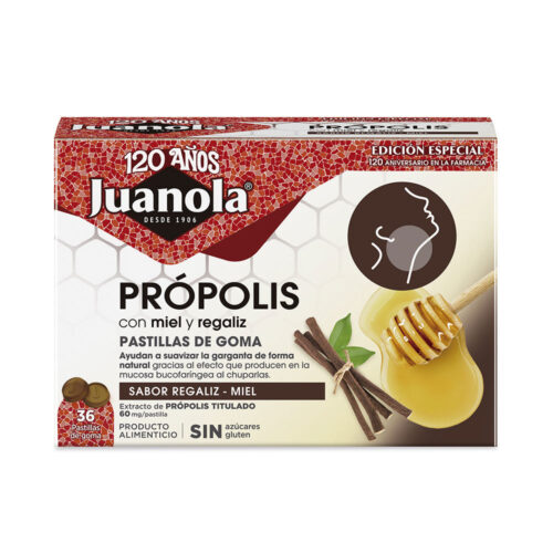 JUANOLA PROPOLIS LICORICE HONEY gummies 36 u