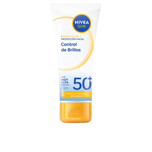 Nivea Sun Breathable UV Face Shine Control SPF50+ | Unisex 40ml | Mat Anti-Aging