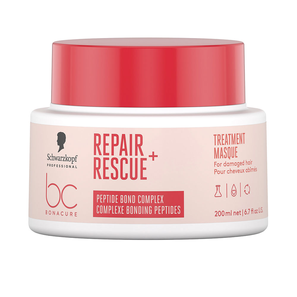 Schwarzkopf Bonacure Repair Rescue Haarbehandeling | Unisex 200ml Beschadigd Haar | Reparerend