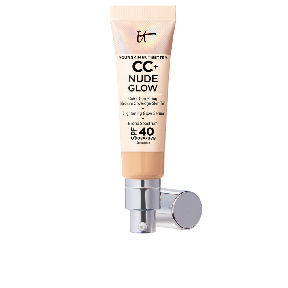 It Cosmetics CC+ NUDE GLOW lightweight foundation + glow serum SPF40 #medium
