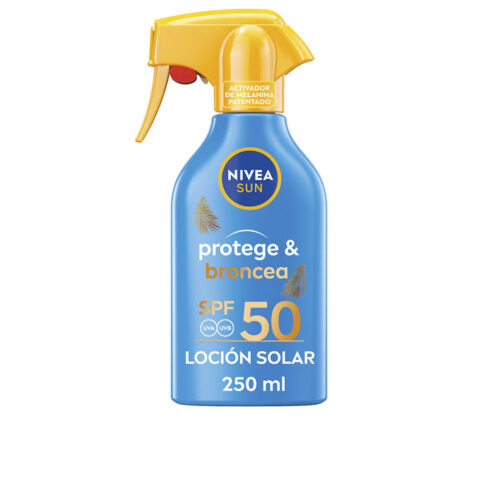 Nivea Sun Protect & Bronze Zonnebrand Spray SPF50 | Unisex 250ml | Bruin Activerend Waterbestendig