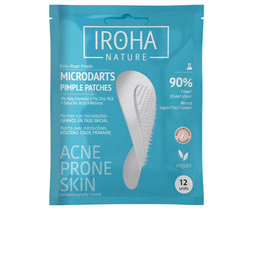 IROHA ACNE PRONE SKIN Microdart Pimple Patches with Salicylic Acid 12 Units