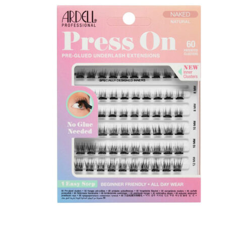 ARDELL PRESS ON pre-glued underlash extensions #naked natural 60 u