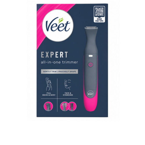 Veet Expert Elektrische Trimmer | Dames 5 Stuks | Gezicht Bikinilijn Waterdicht