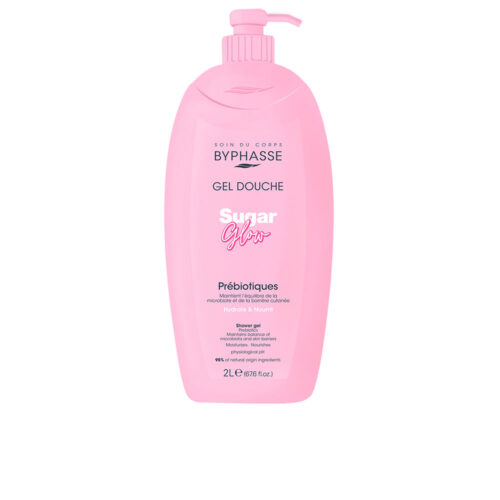BYPHASSE SUGAR GLOW prebiotic shower gel 2000 ml