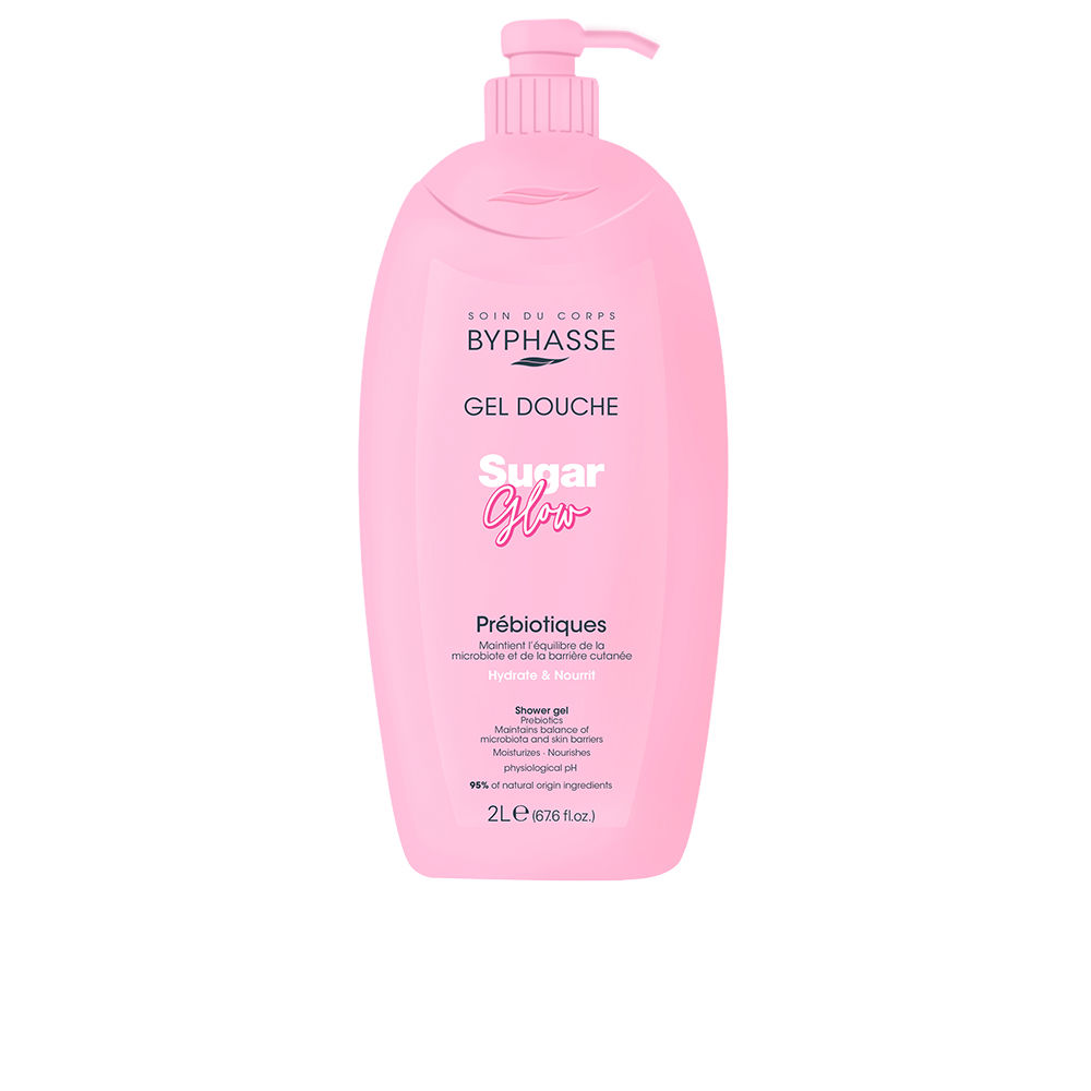 BYPHASSE SUGAR GLOW prebiotic shower gel 2000 ml