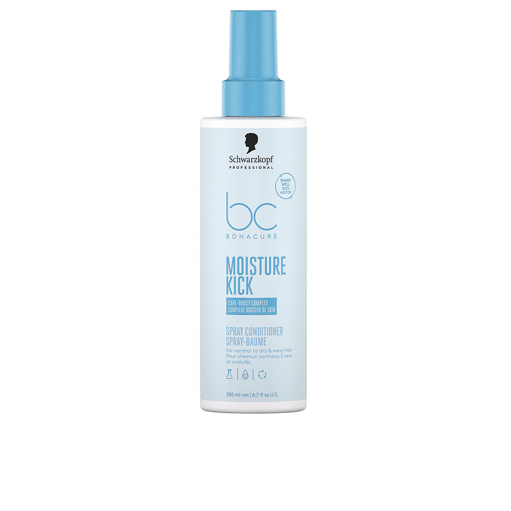 Schwarzkopf BC Bonacure Moisture Kick Spray Conditioner | Unisex 200ml Droog Haar | Hydraterend
